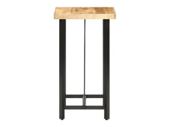 Mesa de bar madera maciza de mango rugosa 60x60x107 cm ES468855