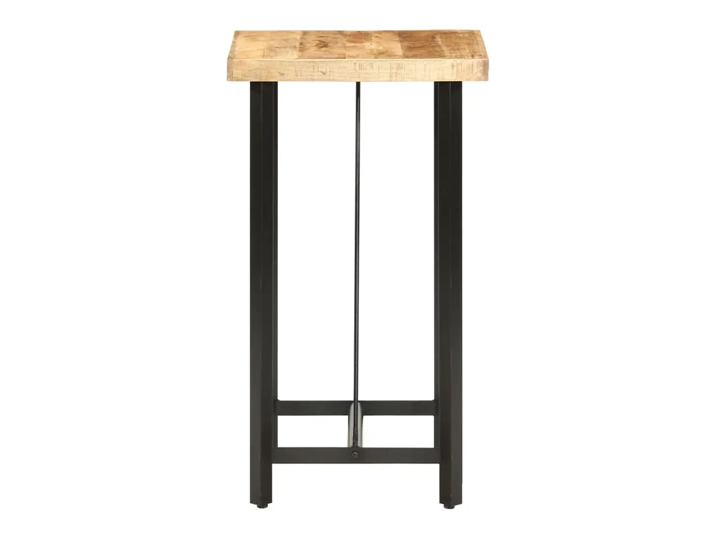 Mesa de bar madera maciza de mango rugosa 60x60x107 cm ES468855