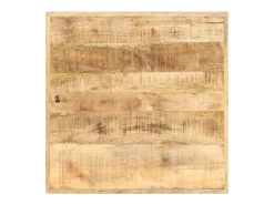 Mesa de bar madera maciza de mango rugosa 60x60x107 cm ES468855