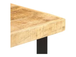 Mesa de bar madera maciza de mango rugosa 60x60x107 cm ES468855