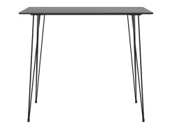 Mesa de bar negra 120x60x105 cm