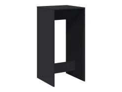 Mesa de bar negra 51x50x103,5 cm madera de ingeniería