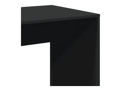 Mesa de bar negra 51x50x103,5 cm madera de ingeniería