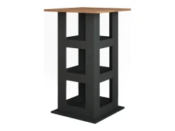 Mesa de bar oro power roble/antracita 65x65x106 repose
