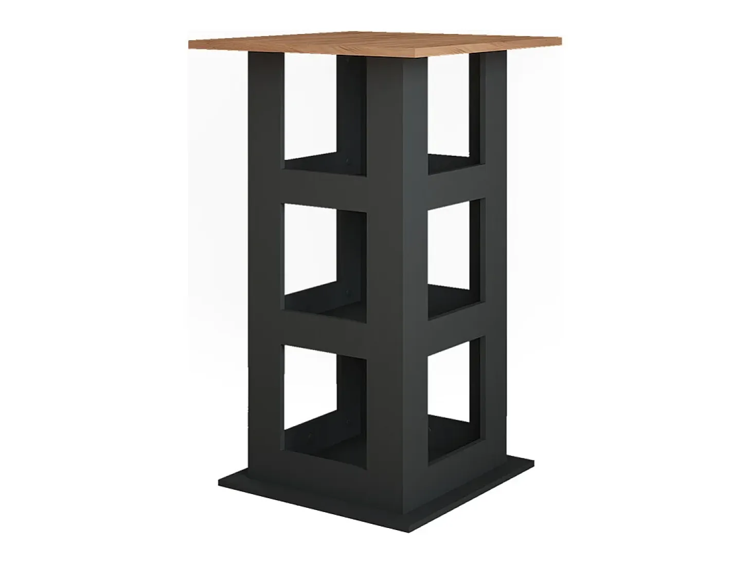 Mesa de bar oro power roble/antracita 65x65x106 repose