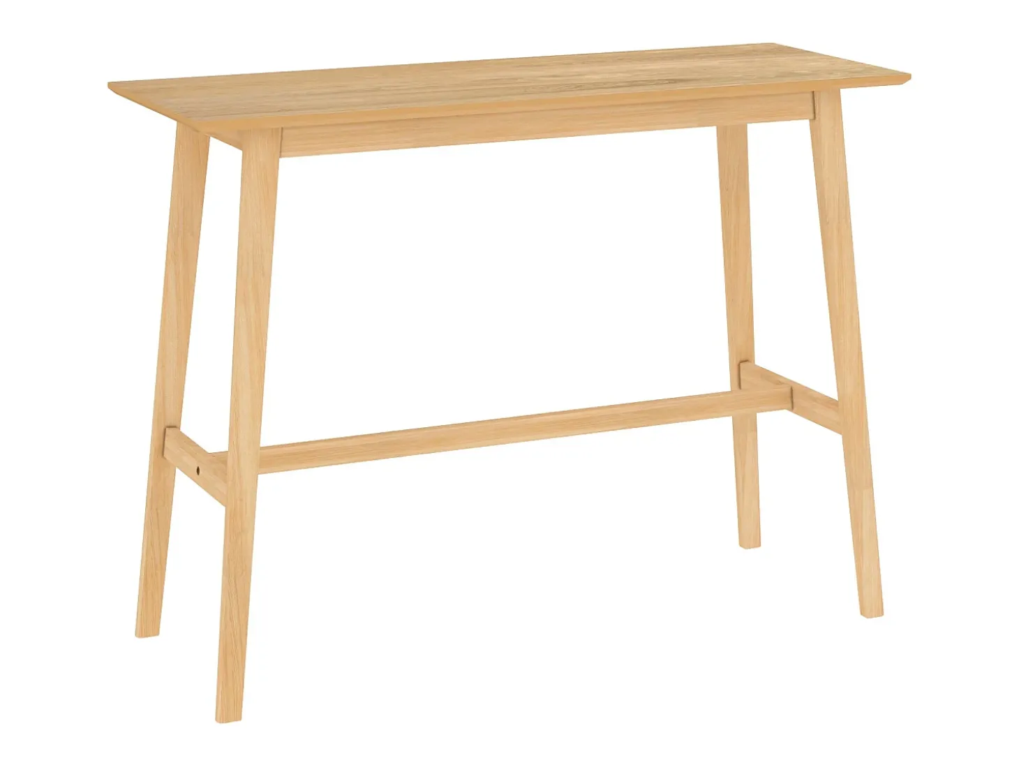 Mesa de bar rectangular de madera clara, 4 personas - Buvette