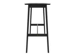 Mesa de bar rectangular para 4 personas en madera negra 120 cm - Buvette