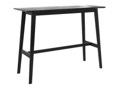 Mesa de bar rectangular para 4 personas en madera negra 120 cm - Buvette