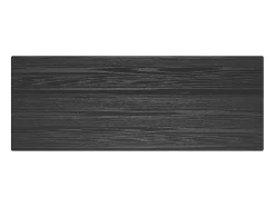 Mesa de bar rectangular para 4 personas en madera negra 120 cm - Buvette