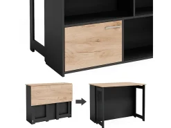 Mesa de bar roble dorado 116x37x90.5 dominic
