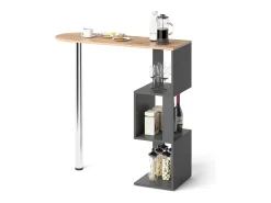 Mesa de bar roble dorado 113x39.8x111.8 vincent