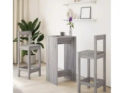 Mesa de bar Sonoma gris 51x50x103,5 cm madera de ingeniería