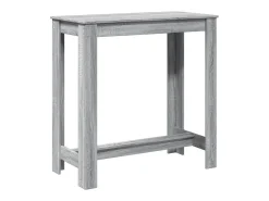 Mesa de bar Sonoma gris 102x50x103,5 cm madera de ingeniería