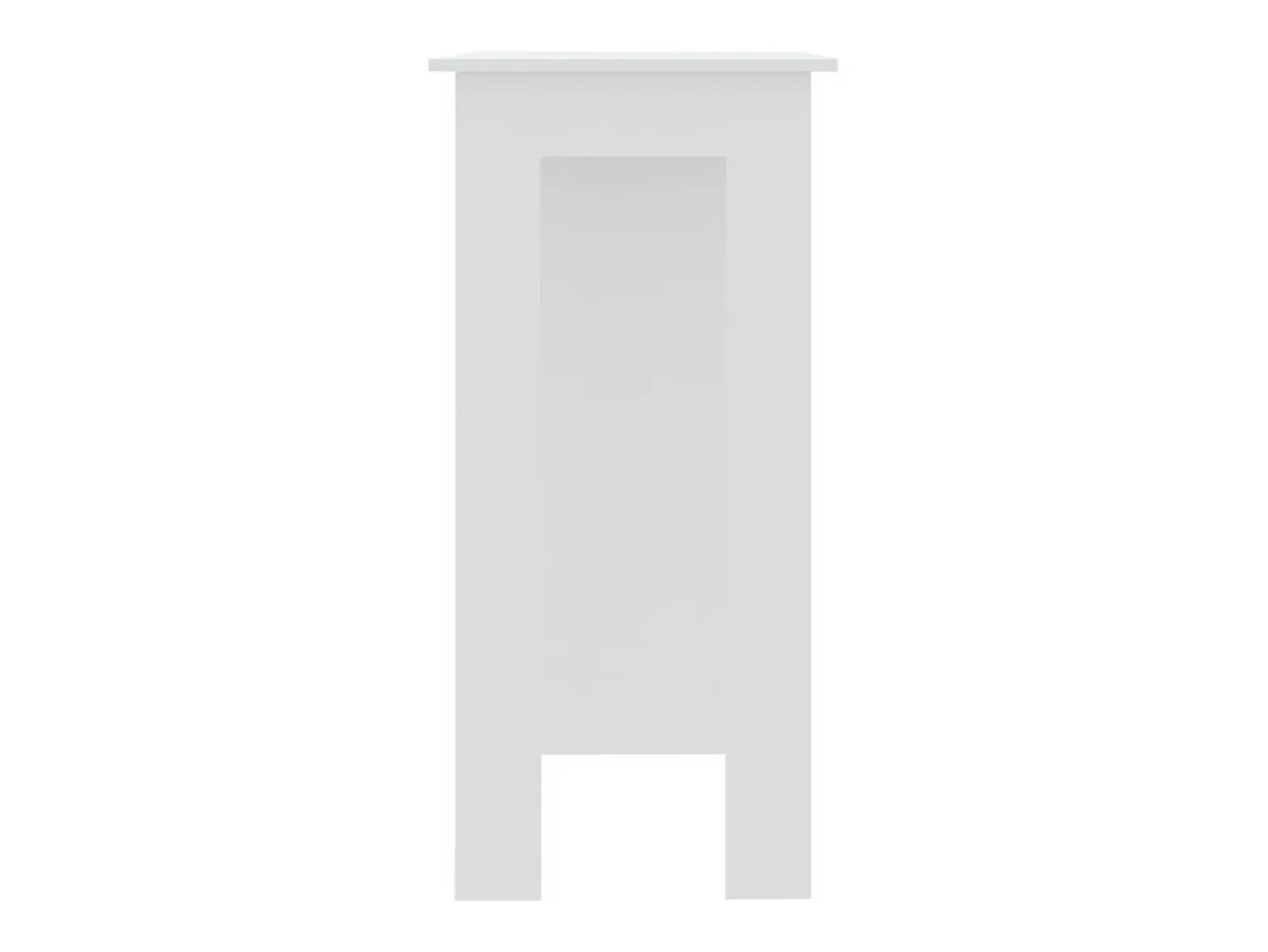 Mesa de bar y estante Blanco 102x50x103,5 cm Madera de ingeniería