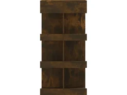 Mesa de bar y estante de almacenamiento de madera de ingeniería de roble ahumado