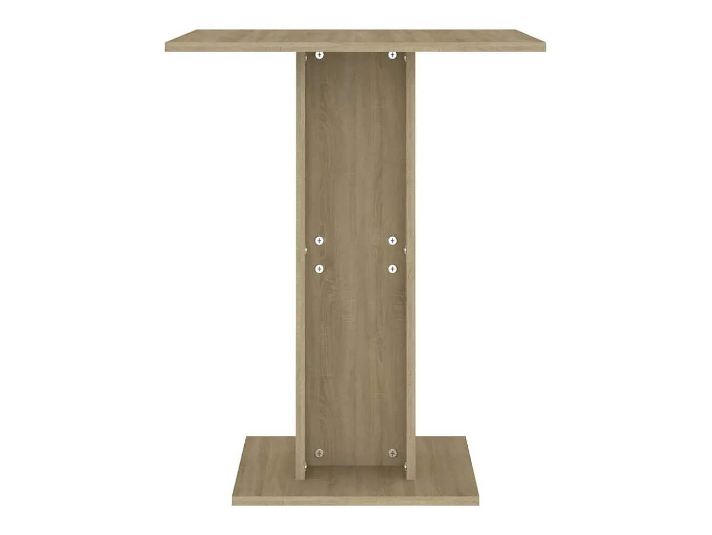 Mesa de bistró contrachapada color roble Sonoma 60x60x75 cm