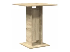 Mesa de bistró contrachapada color roble Sonoma 60x60x75 cm