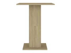 Mesa de bistró contrachapada color roble Sonoma 60x60x75 cm