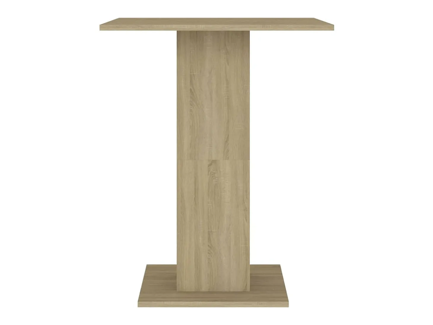 Mesa de bistró contrachapada color roble Sonoma 60x60x75 cm
