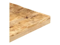 Mesa de bistró cuadrada madera de mango rugosa 50x50x75 cm ES249380