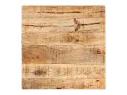 Mesa de bistró cuadrada madera de mango rugosa 50x50x75 cm ES249380