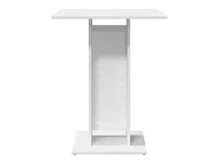 Mesa de bistró de madera contrachapada blanco 60x60x75 cm