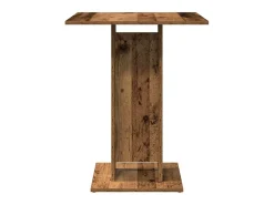 Mesa de bistró de madera de ingeniería envejecida 60x60x75 cm