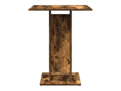 Mesa de bistró madera contrachapada roble ahumado 60x60x75 cm