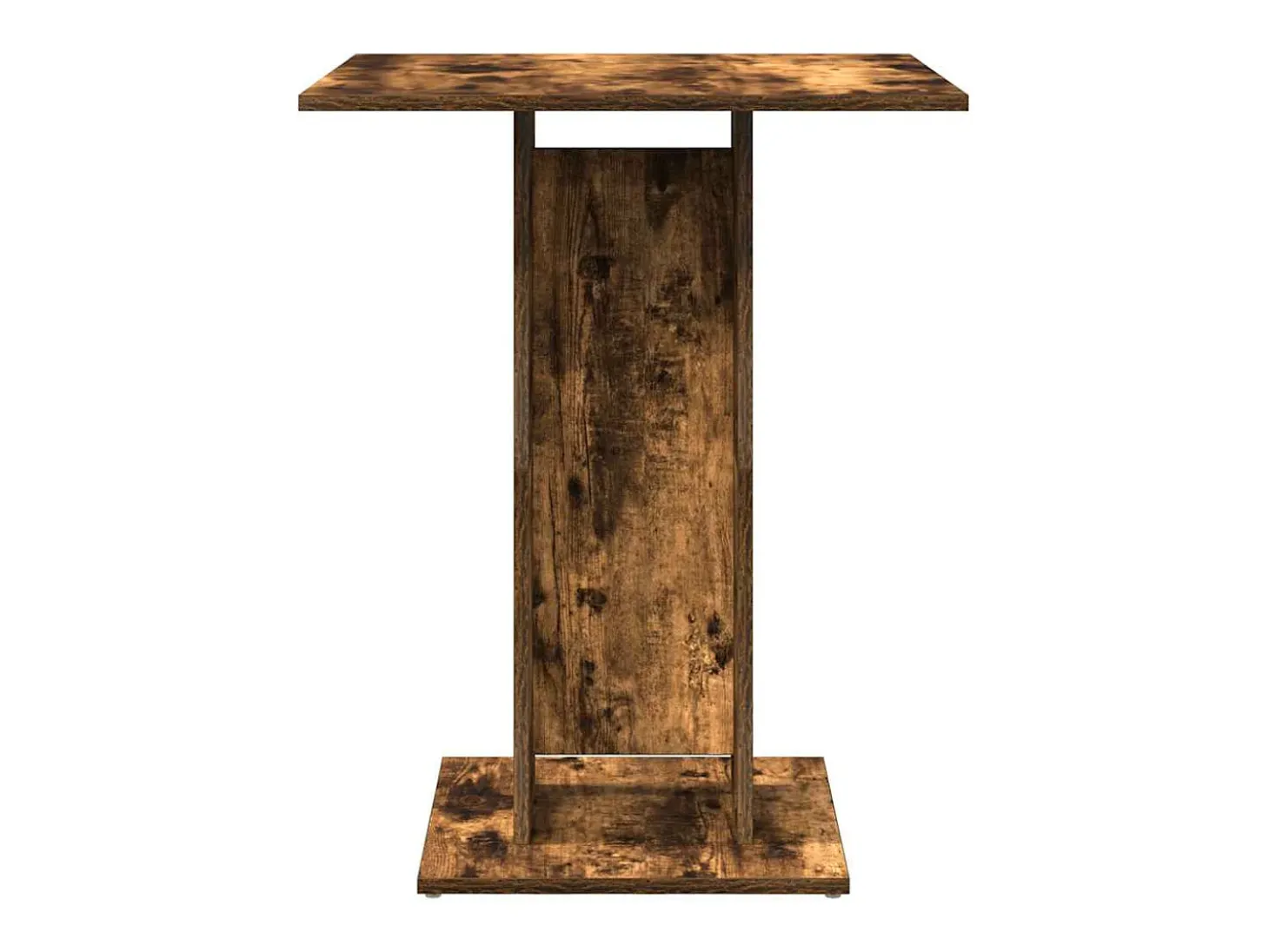 Mesa de bistró madera contrachapada roble ahumado 60x60x75 cm