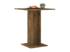 Mesa de bistró madera contrachapada roble ahumado 60x60x75 cm ES879396