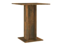 Mesa de bistró madera contrachapada roble ahumado 60x60x75 cm ES879396