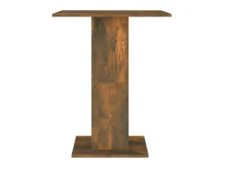 Mesa de bistró madera contrachapada roble ahumado 60x60x75 cm ES879396