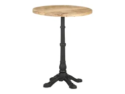 Mesa de bistró madera de mango rugosa Ø60x76 cm