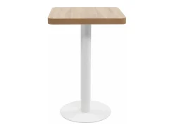 Mesa de bistró MDF marrón claro 50x50 cm
