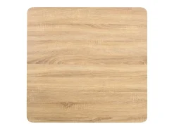 Mesa de bistró MDF marrón claro 80x80 cm