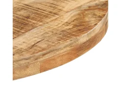 Mesa de bistró redonda madera de mango rugosa Ø70x75 cm