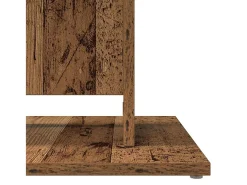 Mesa de bistro de madera antigua 60x60x75 cm madera de ingeniería
