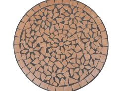 Mesa de bistro de mosaico terracota 60 cm ES565163
