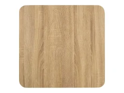 Mesa de bistro marrón claro 50x50 cm MDF