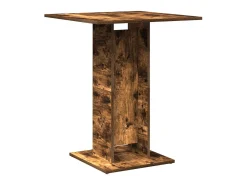 Mesa de bistro Roble ahumado 60x60x75 cm Madera de ingeniería