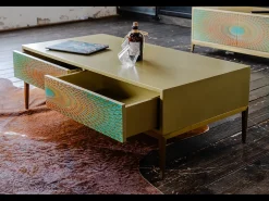 Mesa de centro - Verde Madera - 60 x 120 cm - LAGO