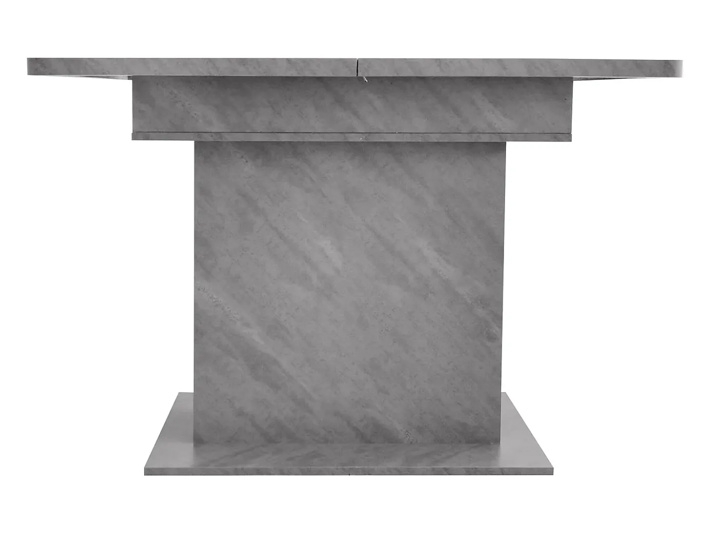 Mesa de centro elevable para 4-6 personas - patas de madera - gris (130x70x75 cm)