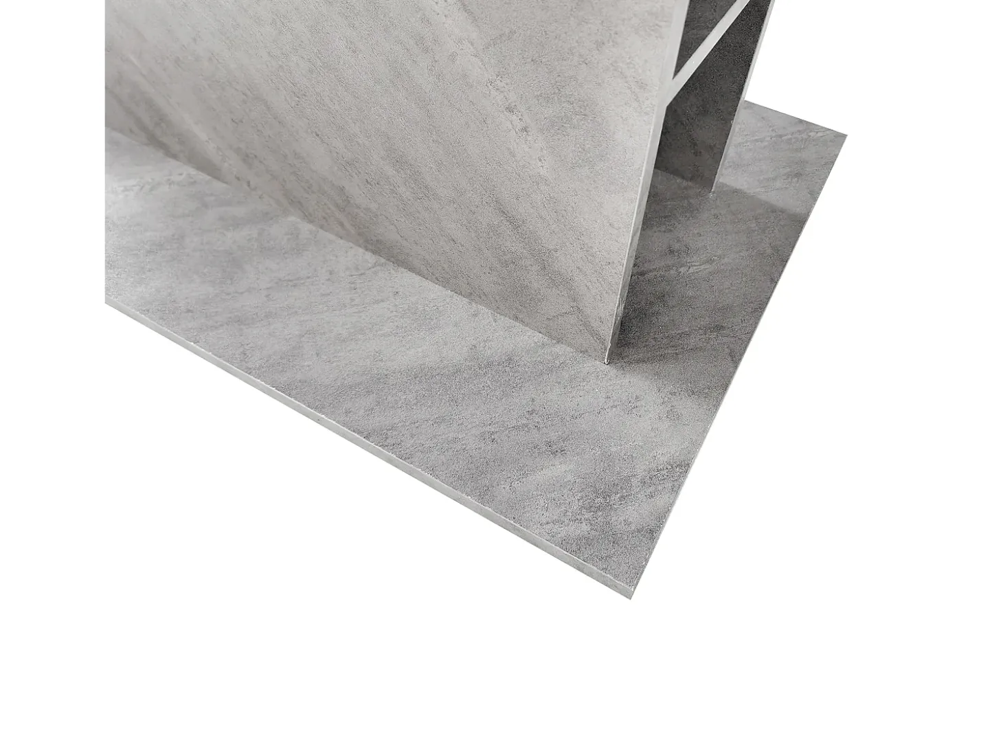 Mesa de centro elevable para 4-6 personas - patas de madera - gris (130x70x75 cm)