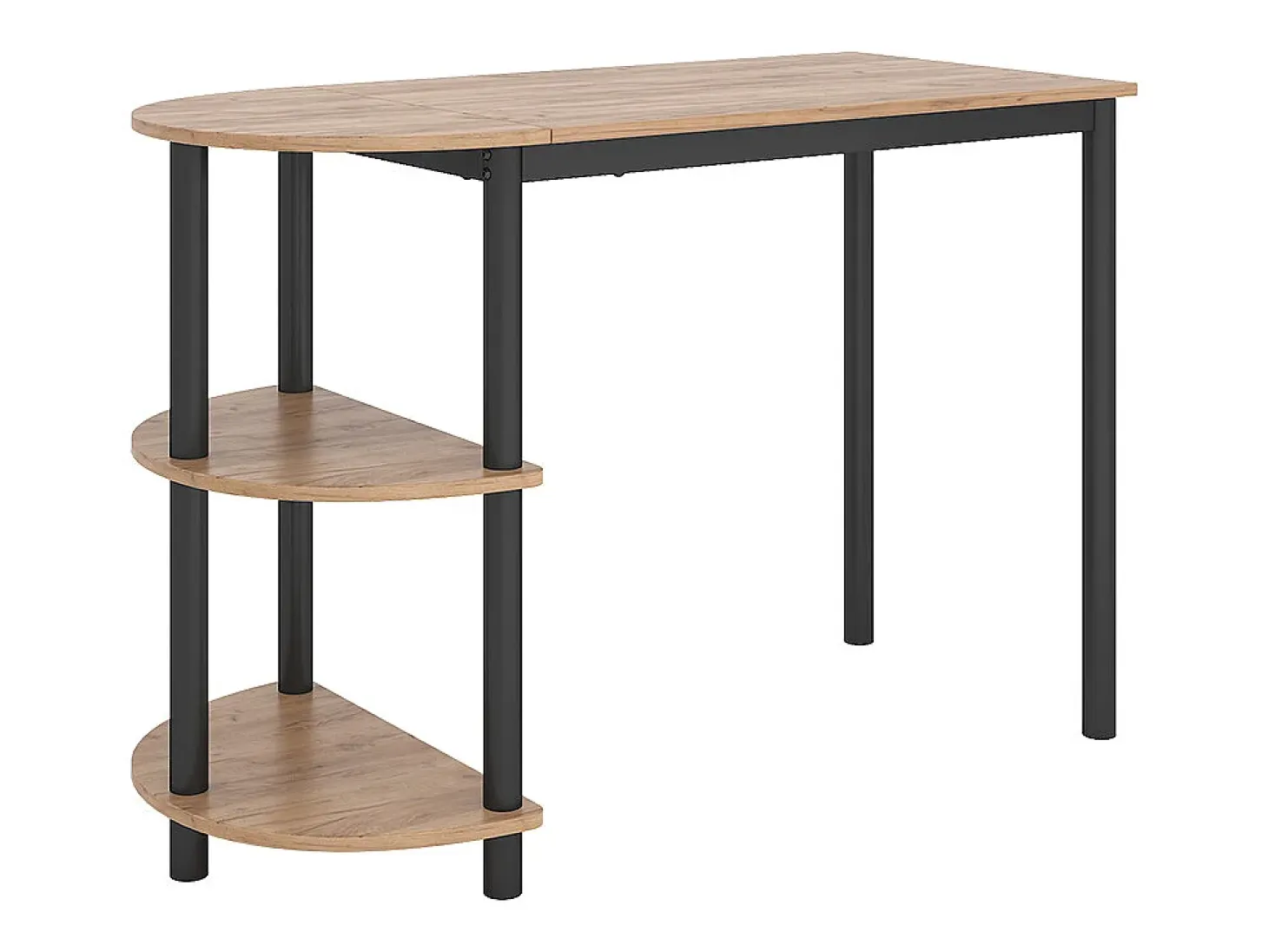 Mesa de cocina goldkraft roble/negro 110x50x75.5 freetown