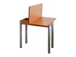 Mesa de cocina Malak con apertura tipo libro acabado cerezo, 80 x 40/80 x 76 cm (largo x a