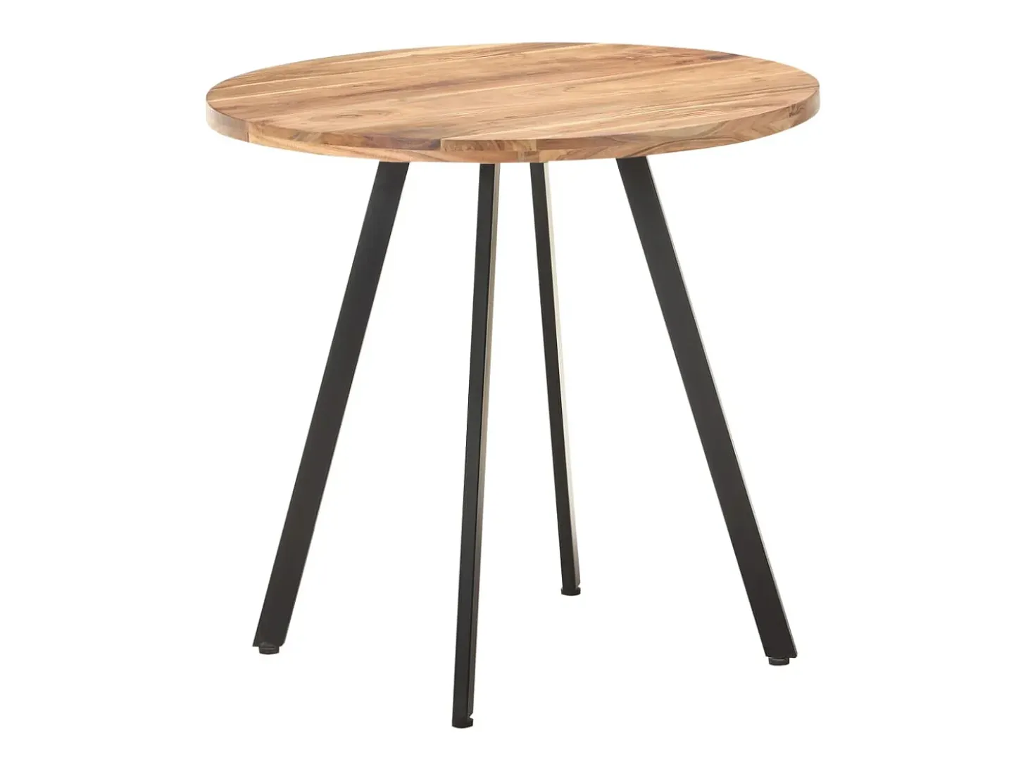 Mesa de comedor 80 cm Madera maciza de acacia