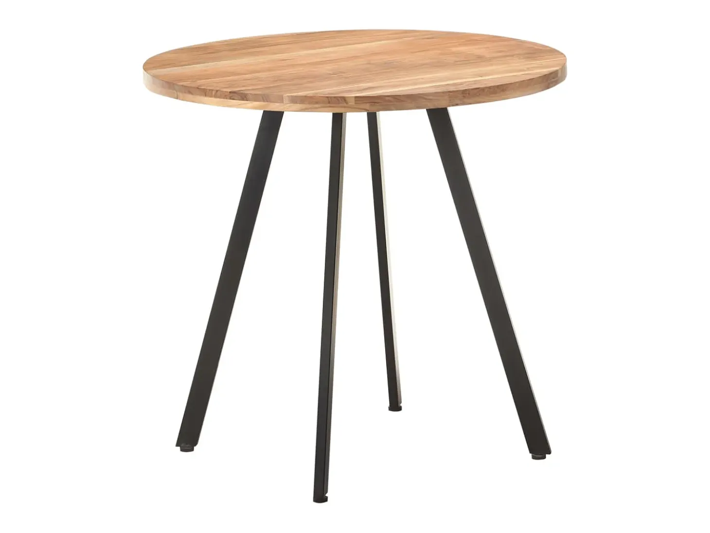 Mesa de comedor 80 cm Madera maciza de acacia