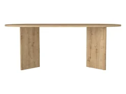 Mesa de comedor 8 personas - Natural claro - TOPANIA