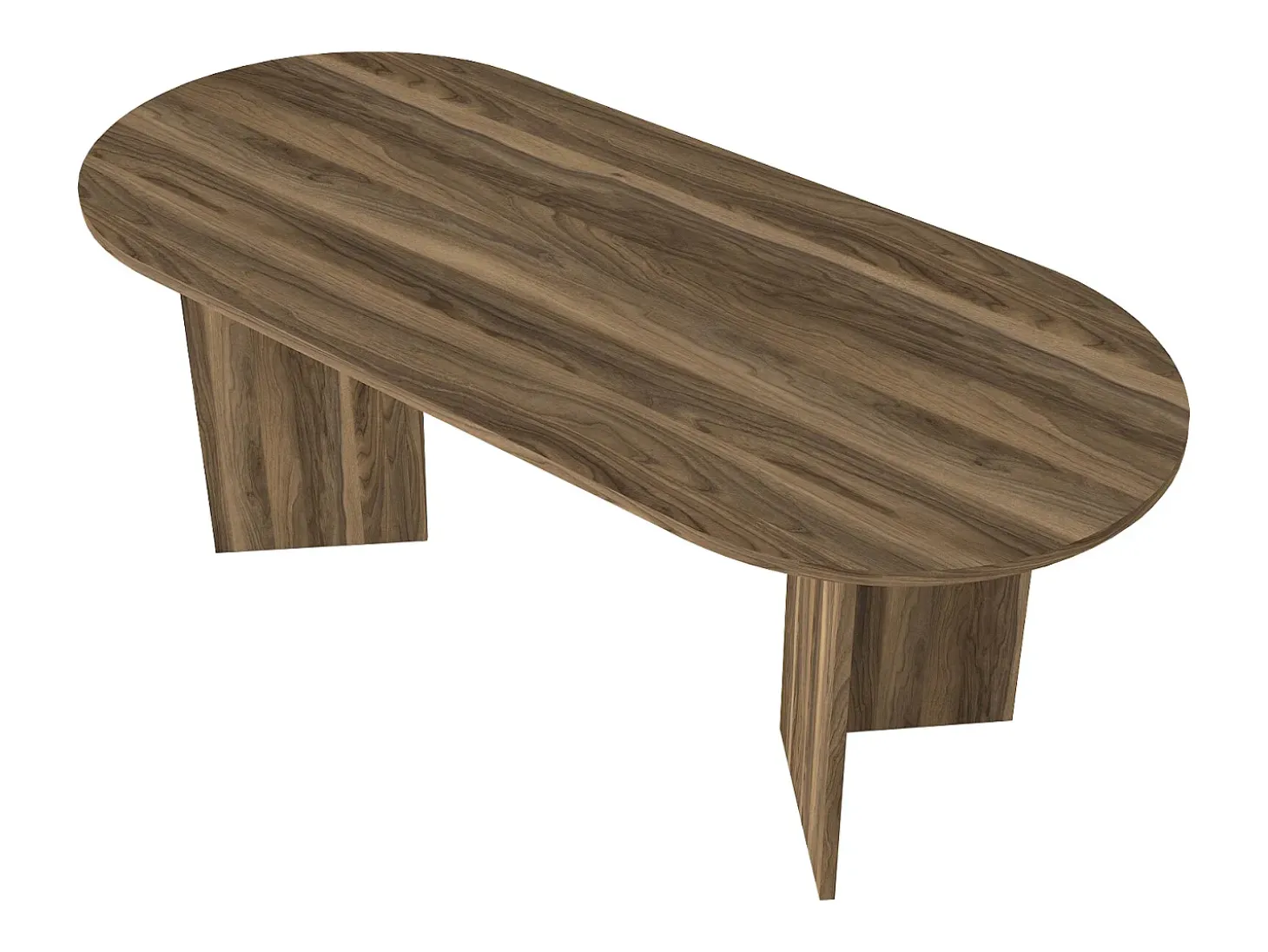 Mesa de comedor 8 personas - Natural oscuro - TOPANIA