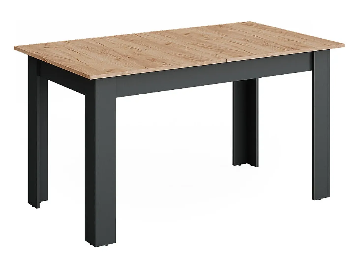 Mesa de comedor antracita/roble dorado 180x80x76 repose